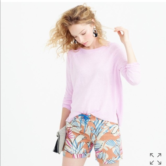 J. Crew Pants - J. Crew}• desert oasis linen floral boardshorts
